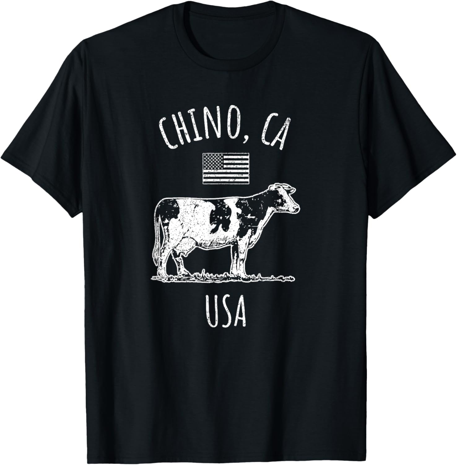 Chino California Usa Retro Cow Vintage Style Design