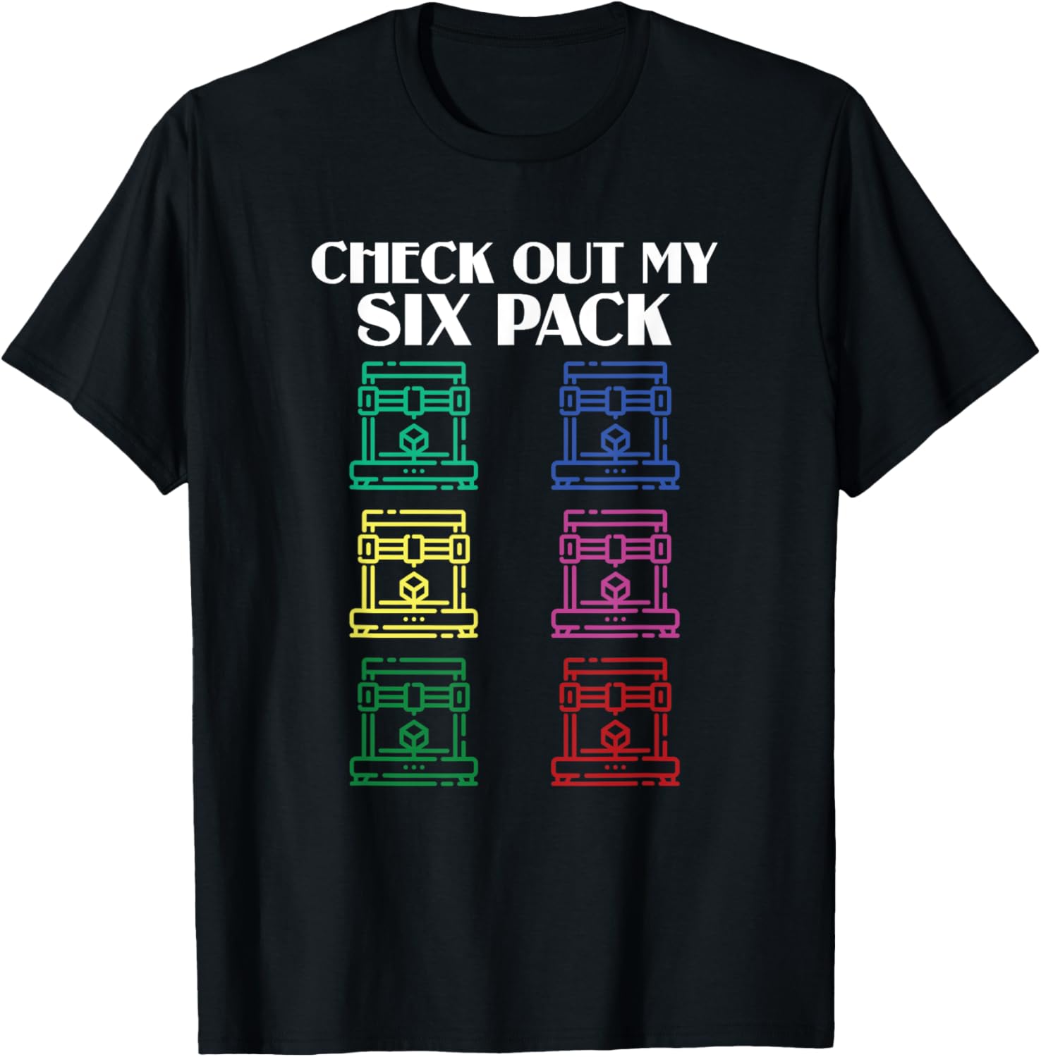 Check Out My Six Pack Filament Funny 3D Printing Workers