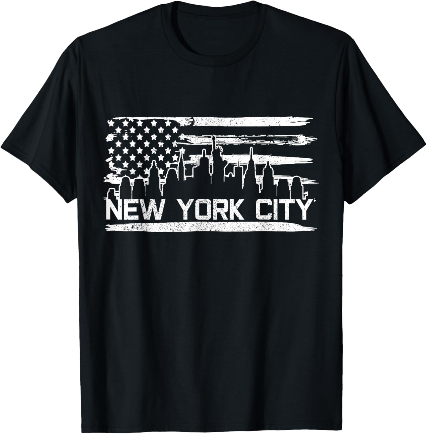 New York City Skyline American Flag Souvenir Gift