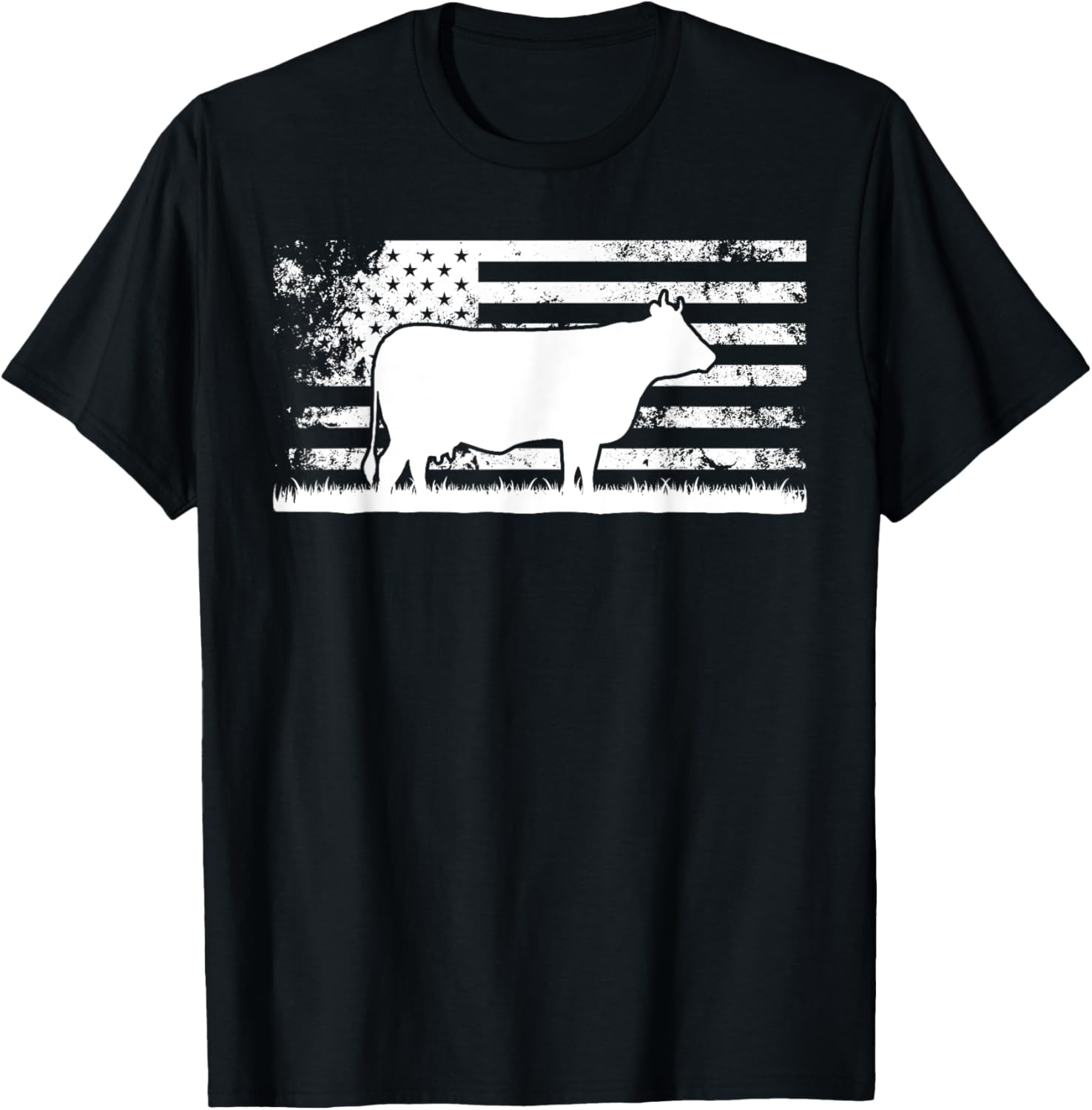 Usa American Flag America Cow Charolais Rancher