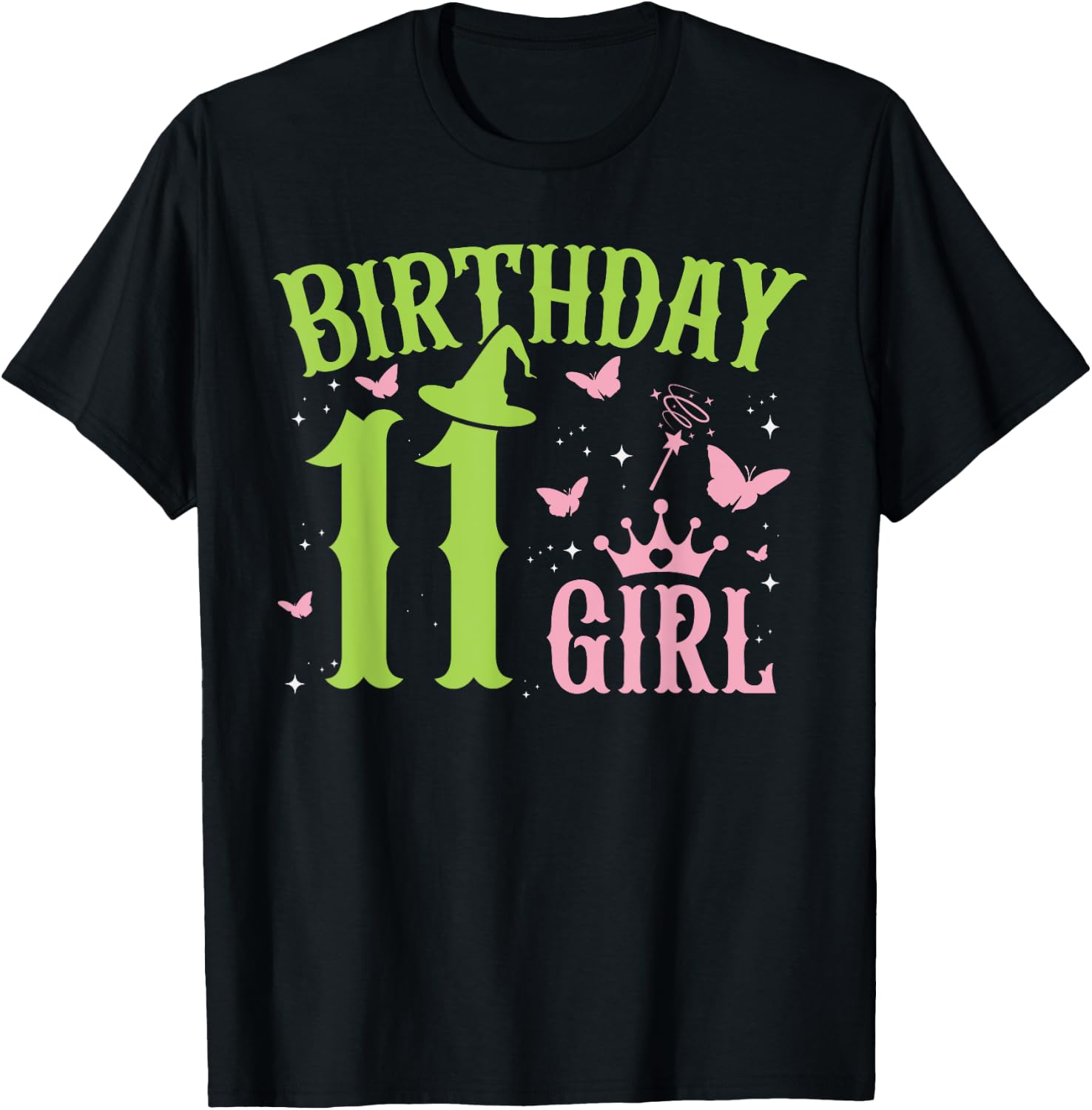 Green Pink Theme 11 Year Old Birthday Girl Witch Party Birthday Design 5