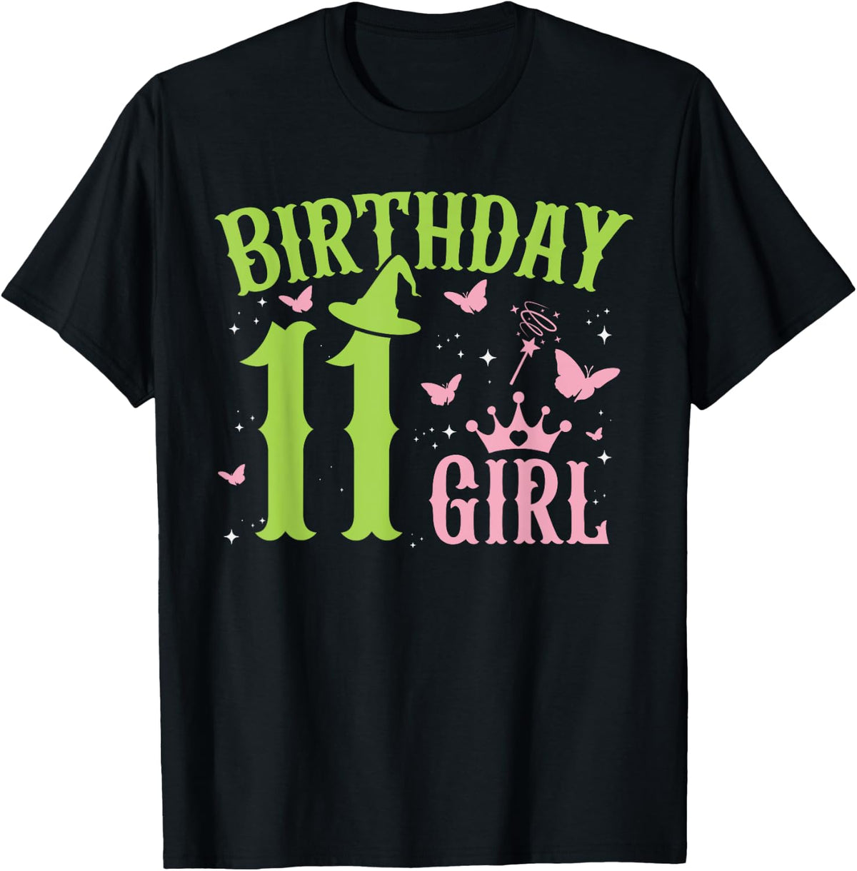 Green Pink Theme 11 Year Old Birthday Girl Witch Party Birthday Design 104