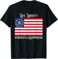76 Life Liberty Pursuit Happiness Betsy Ross Flag 1776 Usa