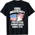 4Th Of July Life Co Republican Toxic Masculinity American Flag George Washington T Shirt Small Black