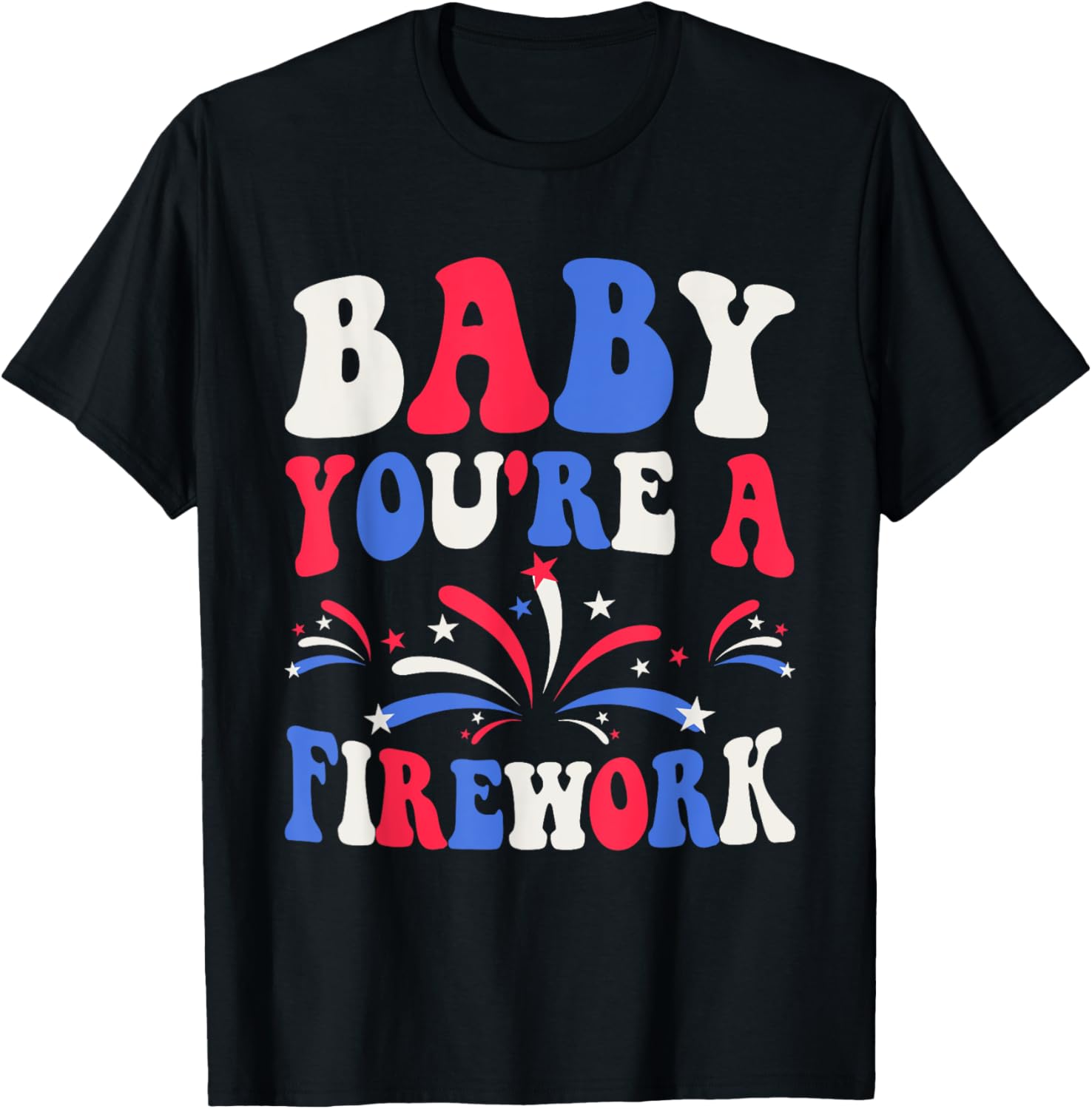 Groovy Baby Youre A Firework 4Th Of July American Flag