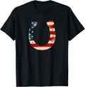 American Flag 4Th July Horseshoe