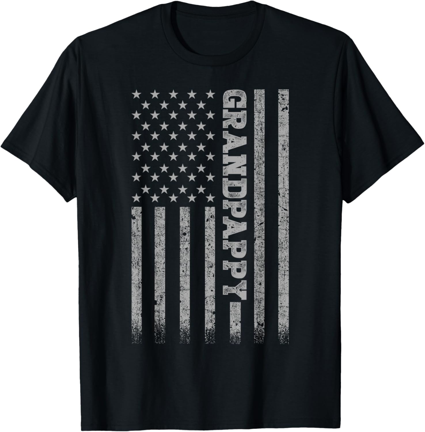 Gifts For Grandpappy Grandpappy American Flag T Shirt Black Unisex Short Sleeve T Shirt Patriotic Casual Modern American Flag