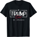 Trump Girl No Apologies Usa Flag Election 2024 Womens Girls