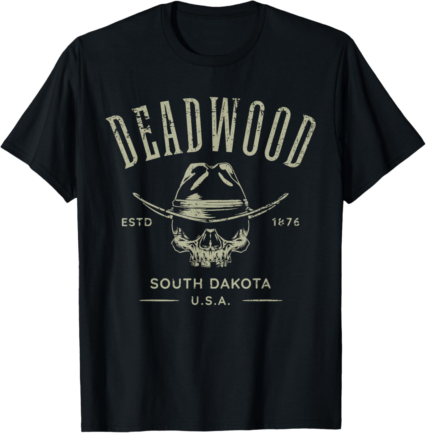 Deadwood South Dakota Usa Distressed Design Souvenir