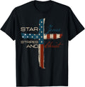 Jesus Christ Stars Stripes Retro 4Th Of July Christian Usa