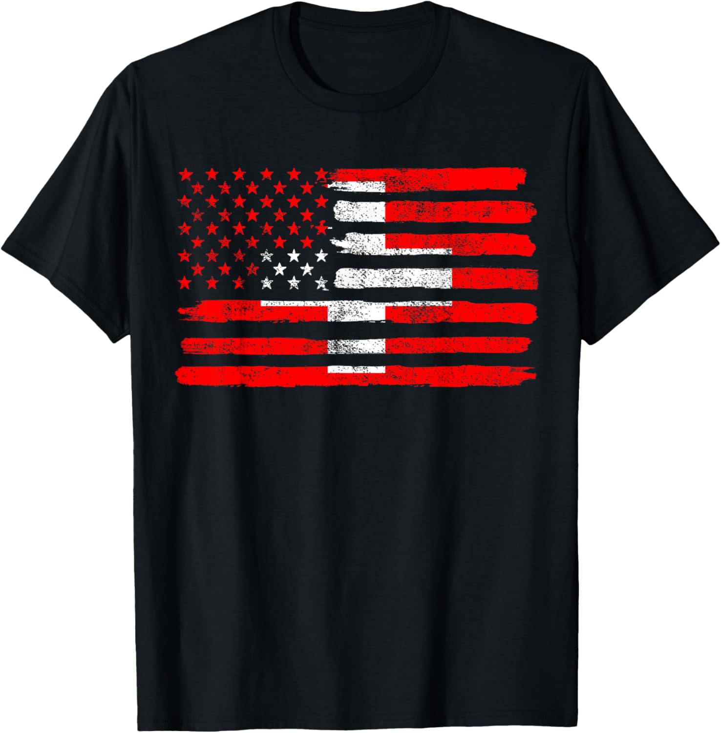 Usa Switzerland Flag American Swiss