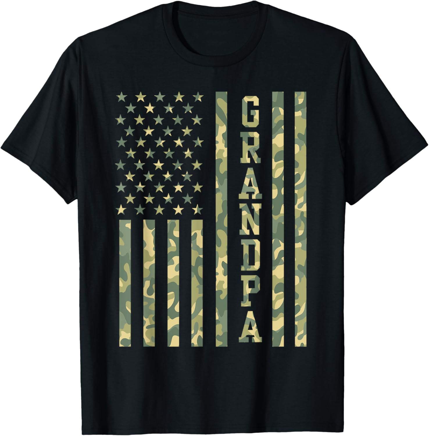 Mens Grandpa American Flag Camo Grandpa Gifts Fathers Day