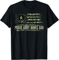 Vintage Proud Army Bonus Dad Camo American Flag Veteran Gift