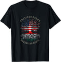 American Grown Hungarian Roots Usa Hungary Flag Heritage