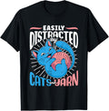 Easily Distracted By Cats And Yarn Knit Knitter Knitting