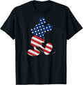 Disney Mickey Mouse American Flag Usa T Shirt