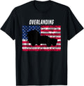 Overlanding American Flag T Shirt