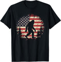 Bigfoot 4Th Of July American Usa Flag Patriotic Sasquatch