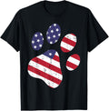 Dog Paw Print American Flag Usa Cute 4Th Of July Fourth Dogs