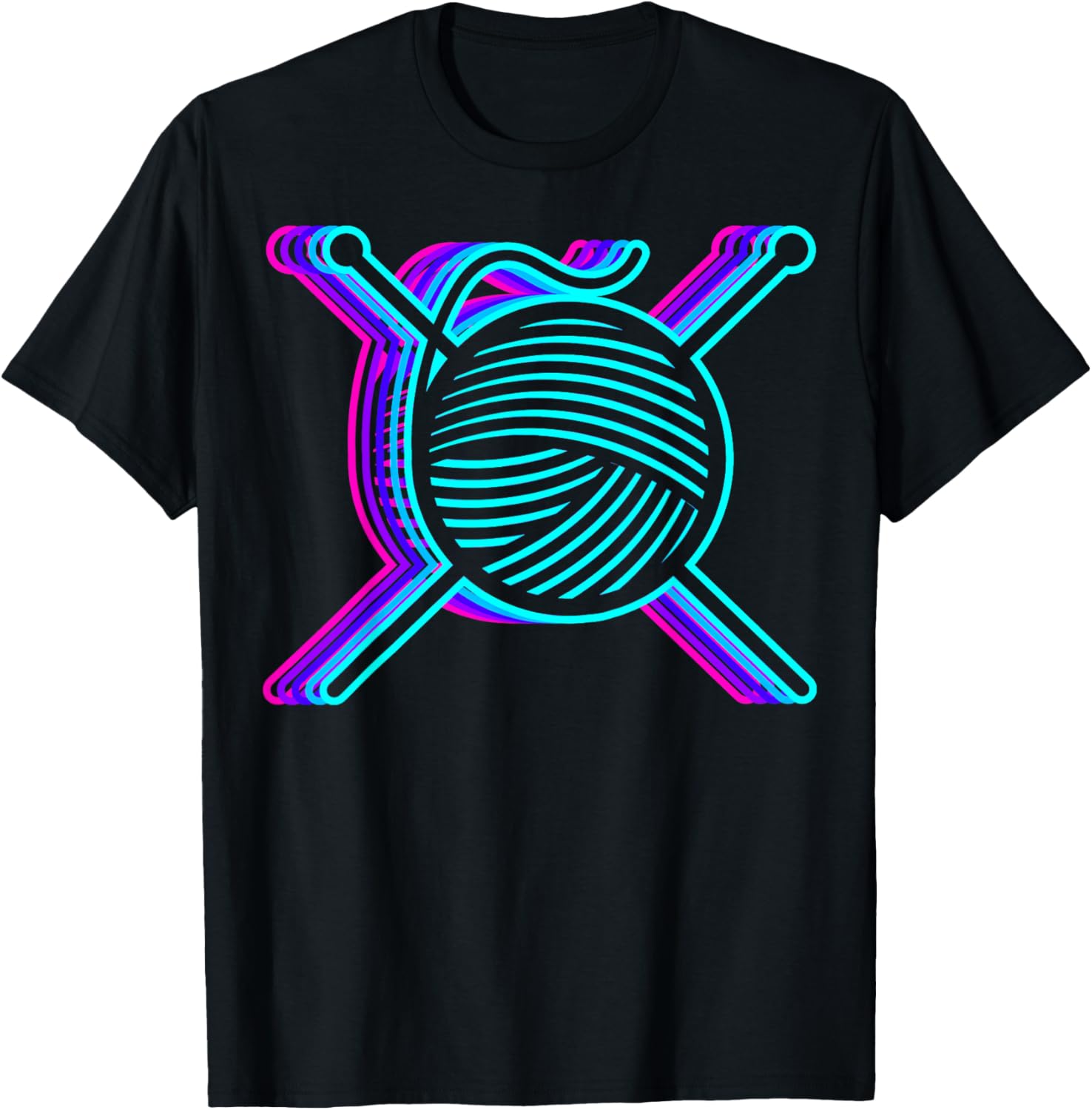 Retro Knitting Knitter Crochet Yarn Vaporwave