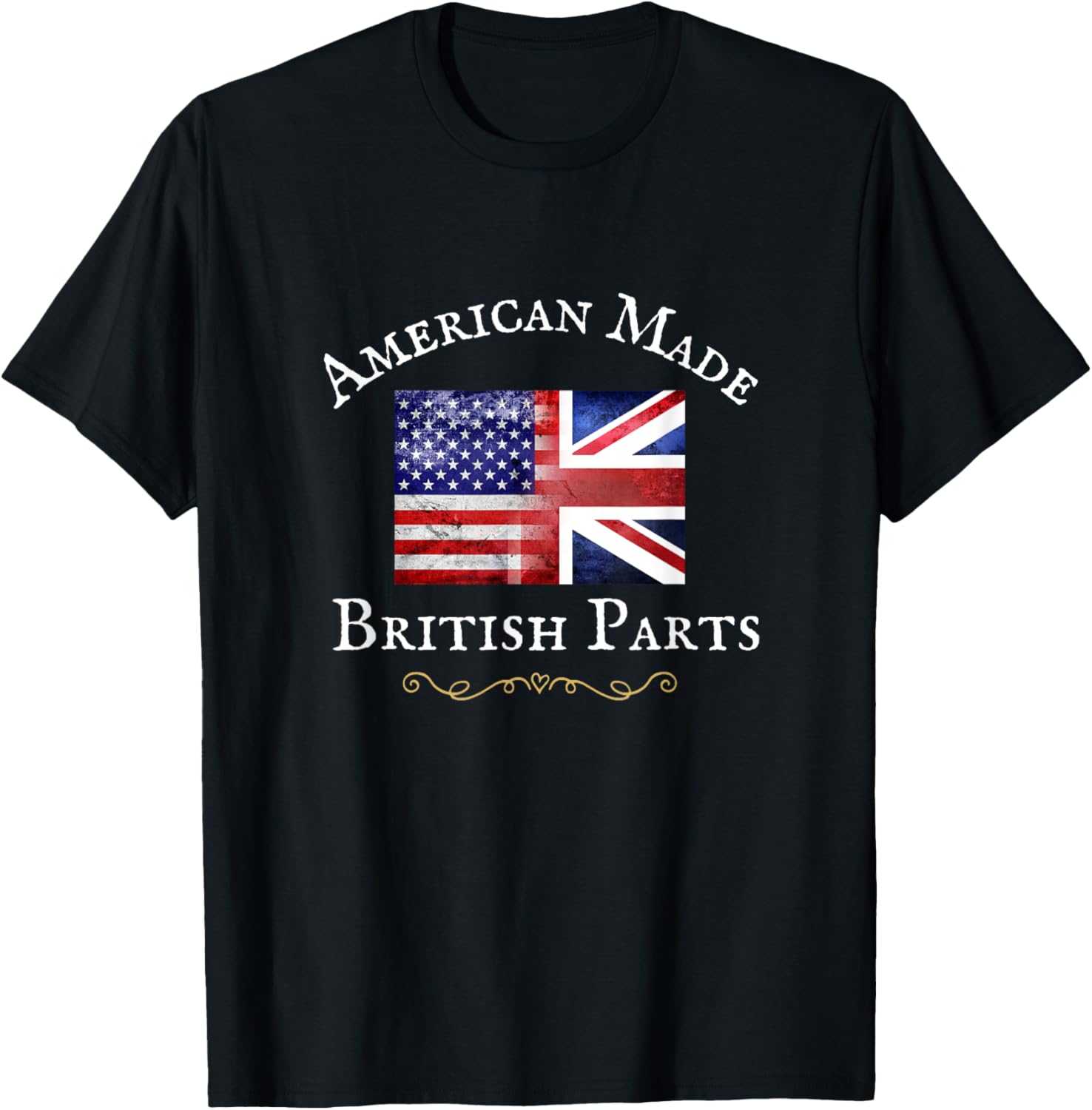 American Made British Parts Women Men Usa British Flag