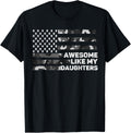 Awesome Like My Daughters Men Fathers Day Camo American Flag