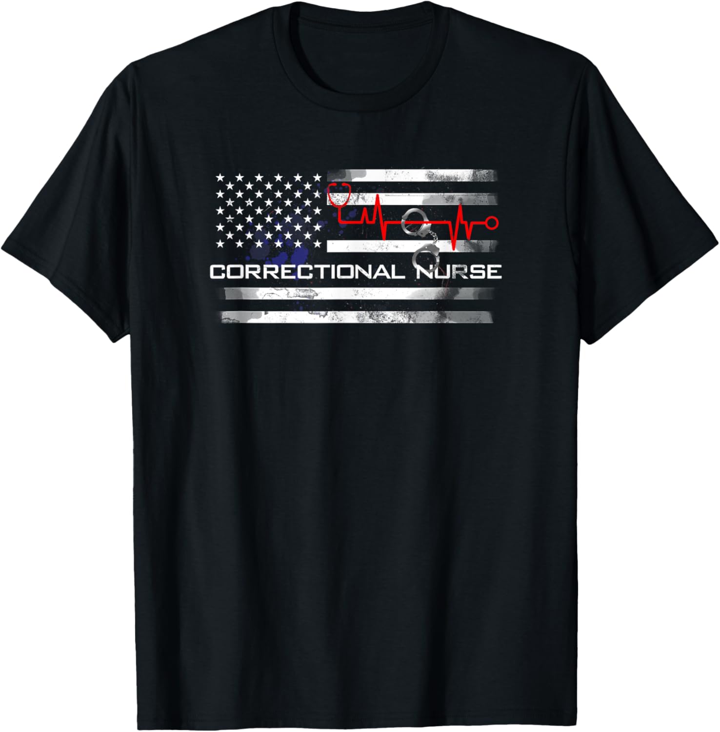 Correctional Nurse Tee Shirt Us American Flag Gifts