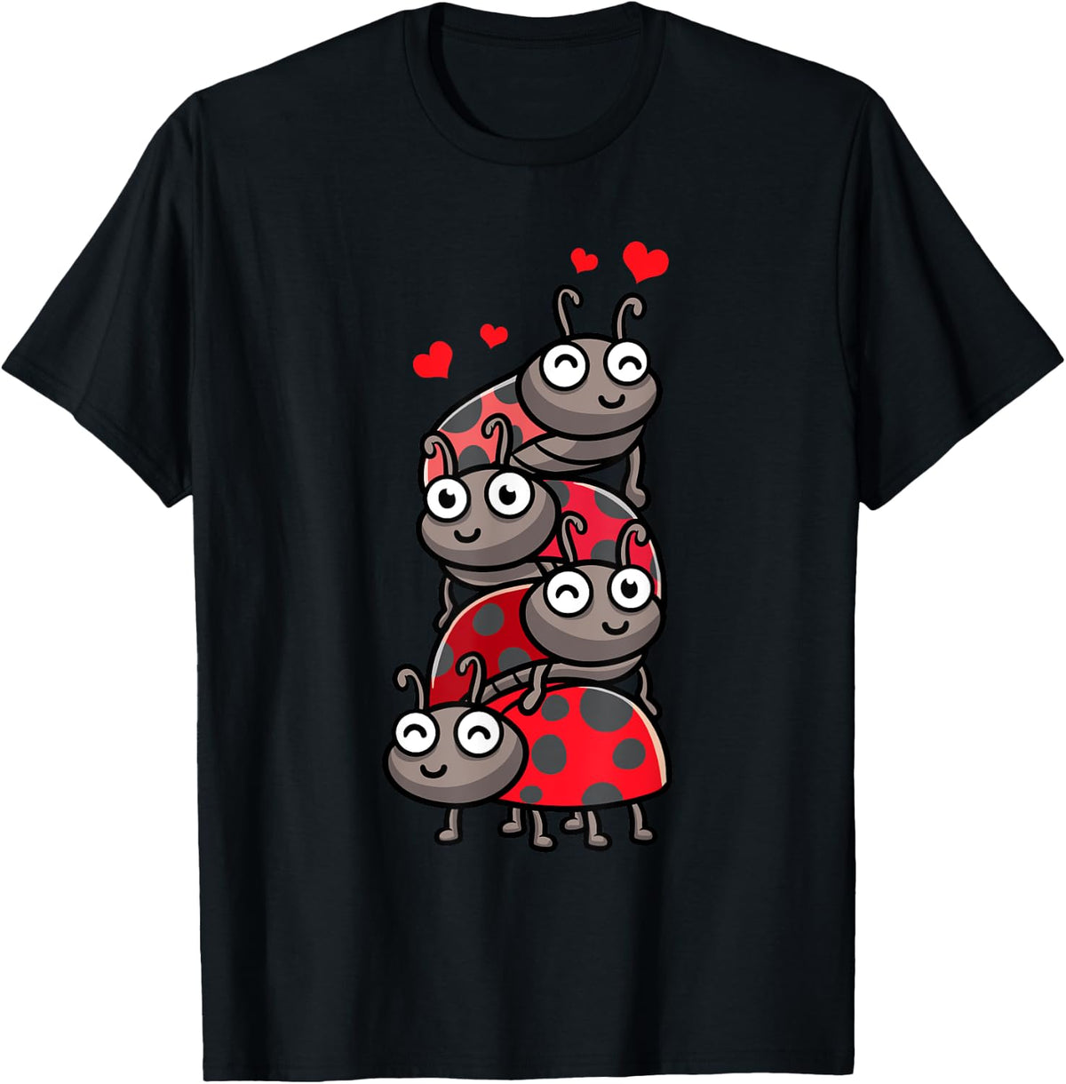 Ladybug With Hearts Bug Lover Shirt 337
