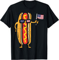 Hotdog Sunglasses American Flag Usa Funny 4Th Of July Fourth