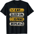 Eat Sleep 3D Print Repeat Design A 3D Printer Fan