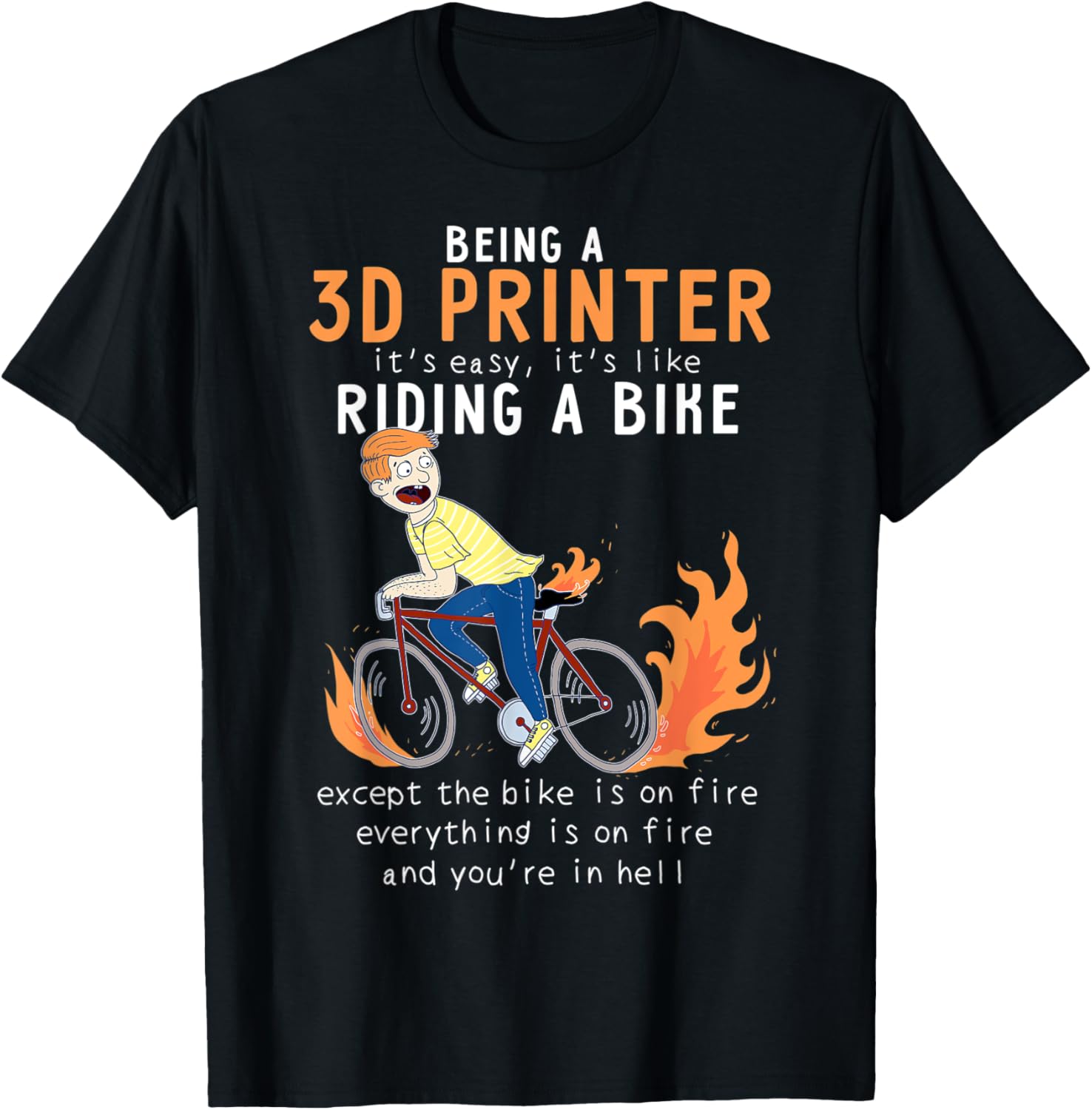 3D Printer Like Riding Bike Cyclist Funny