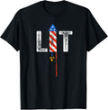 Lit 4Th Of July Patriotic American Fireworks Usa Fourth