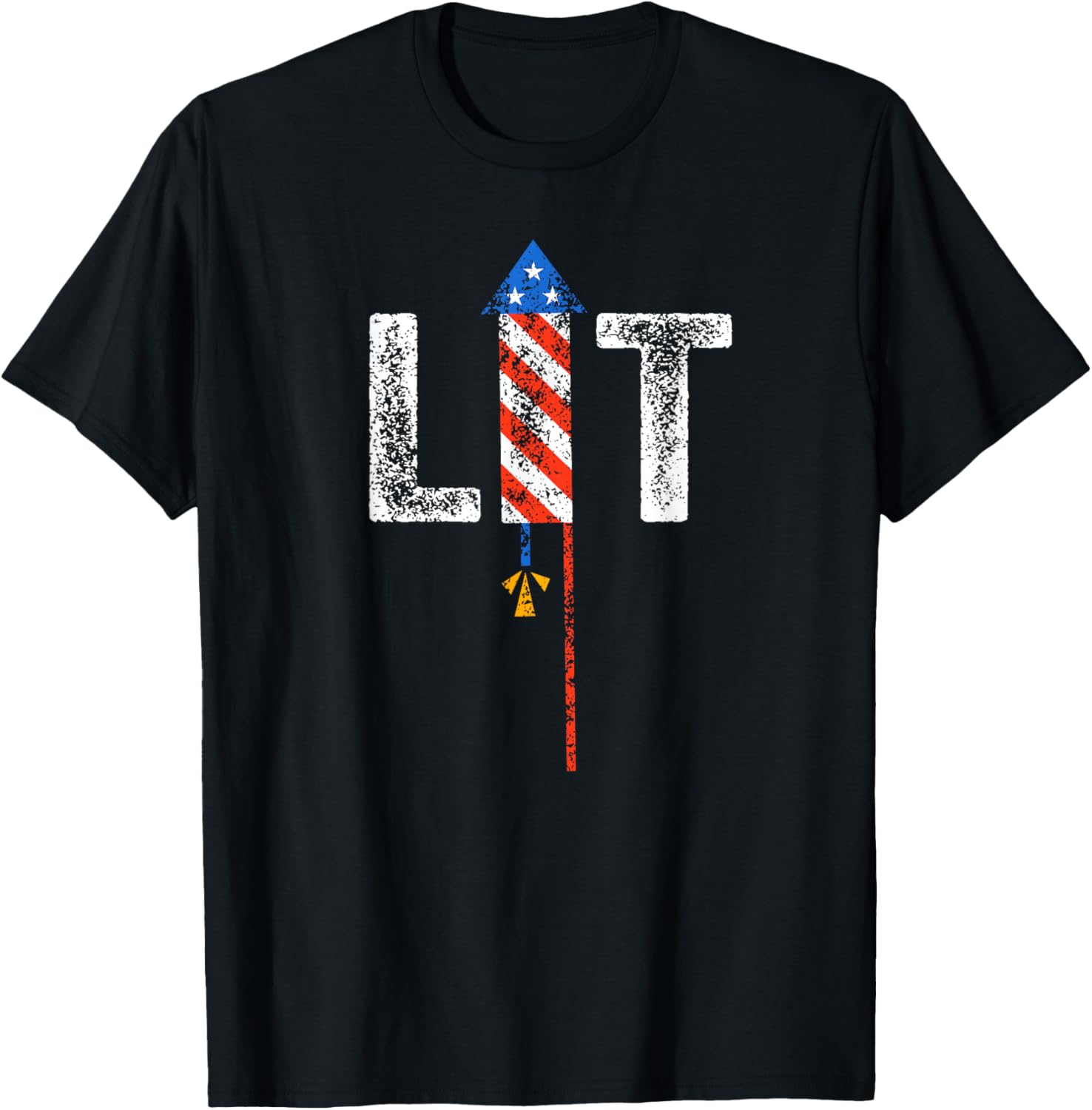Lit 4Th Of July Patriotic American Fireworks Usa Fourth