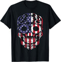 Patriotic America Usa Flag Dia De Los Muertos Sugar Skull