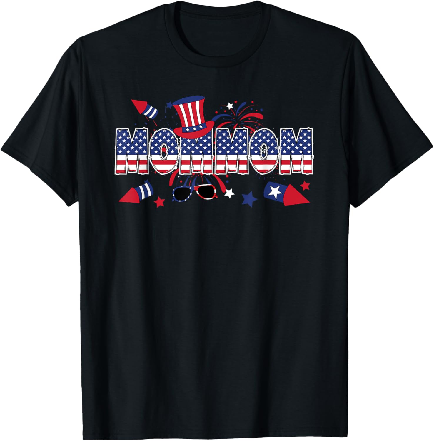 4Th Of July Mommom Grandma American Flag Mommom Grandmother