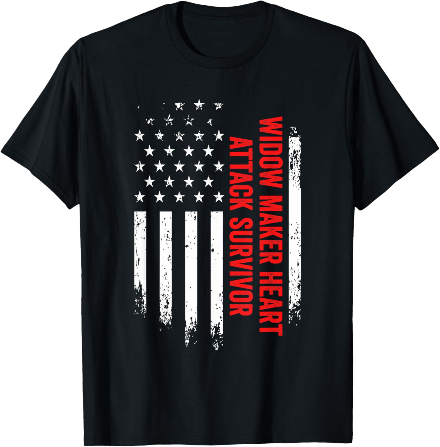 Widow Maker Heart Attack Survivor American Flag Recovery