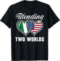 Half Nigerian Half American Usa Flag Nigeria America