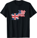 Usa Uk Vintage Flag British American