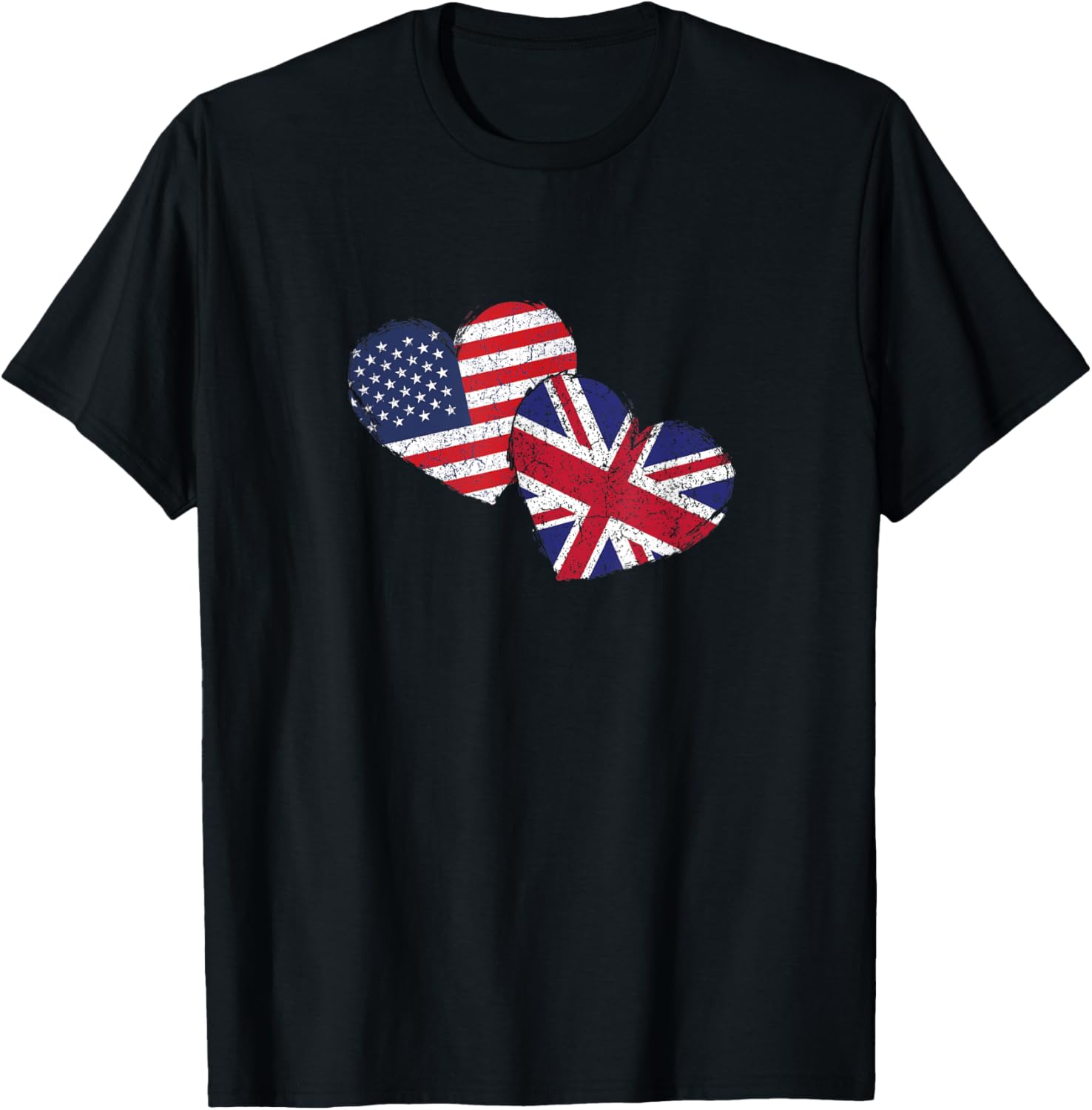 Usa United Kingdom Heart Country Flag American British