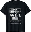 Proud Deputy Sheriff Wife Husband Spouse Quote Saying Usa