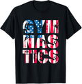 Womens Gymnastics Team Lovers American Flag Usa Gymnast