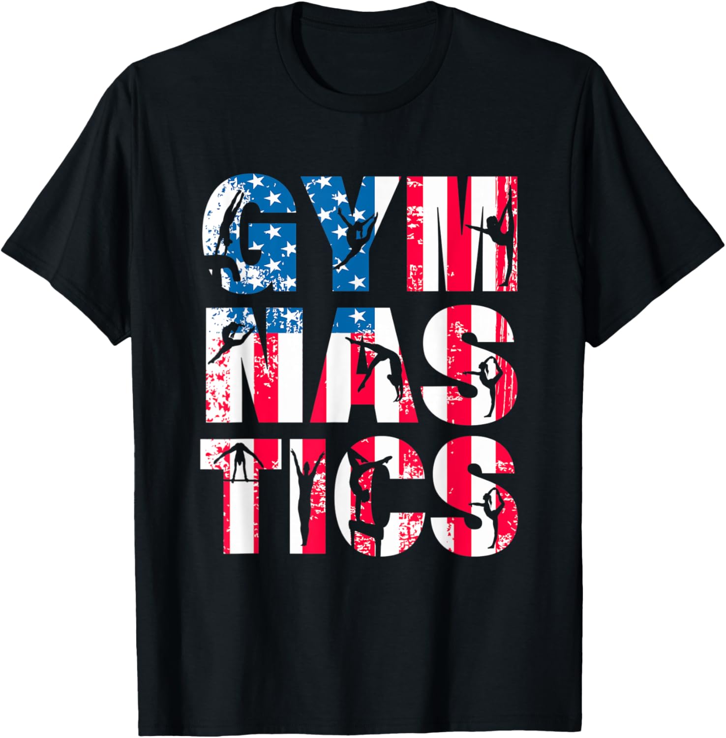 Womens Gymnastics Team Lovers American Flag Usa Gymnast