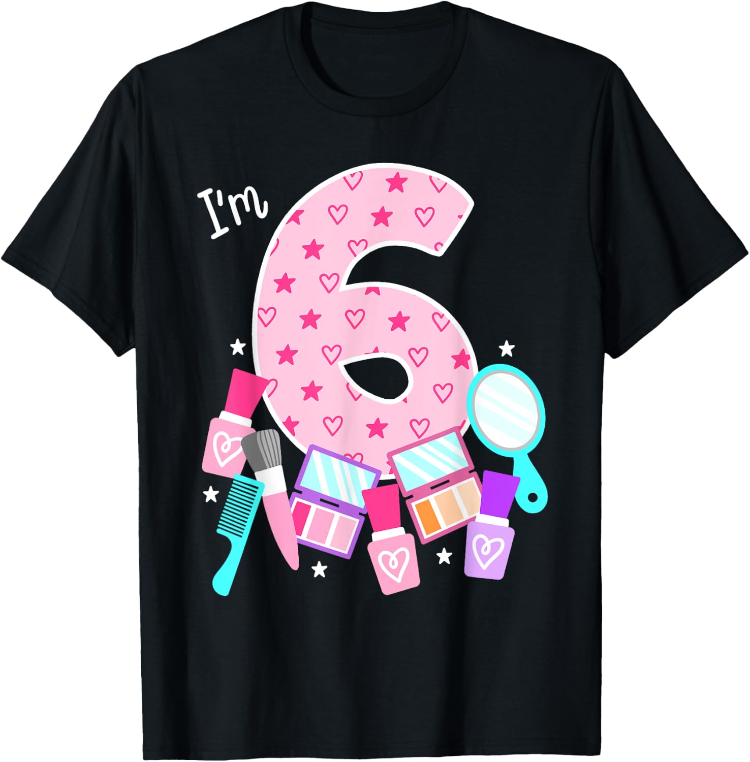 Spa Birthday Party I'm 6 Girls Makeup 6th Birthday Kids Toddlers Design 79