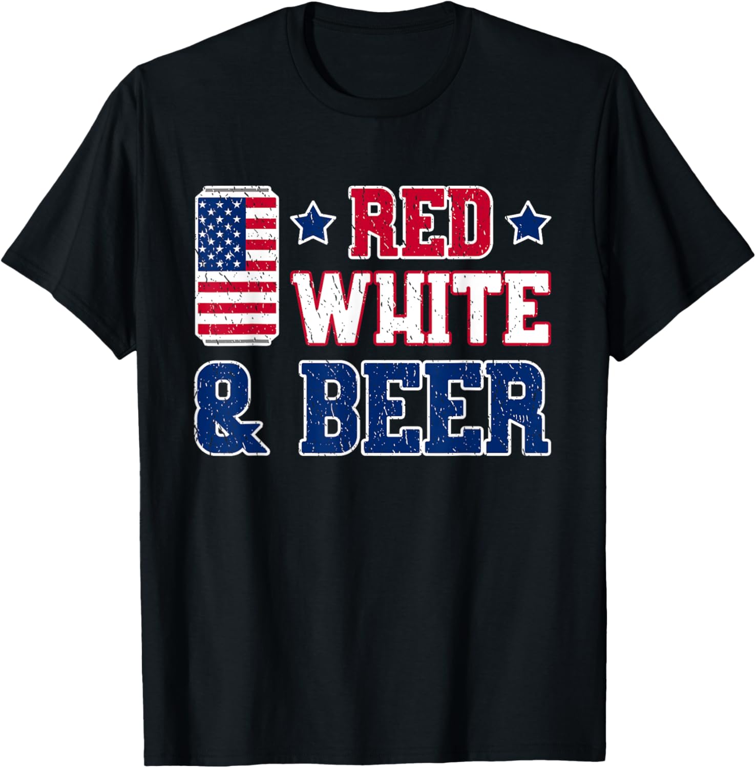 Red White And Beer Shirt Usa 4Th Of July Drinking Gift