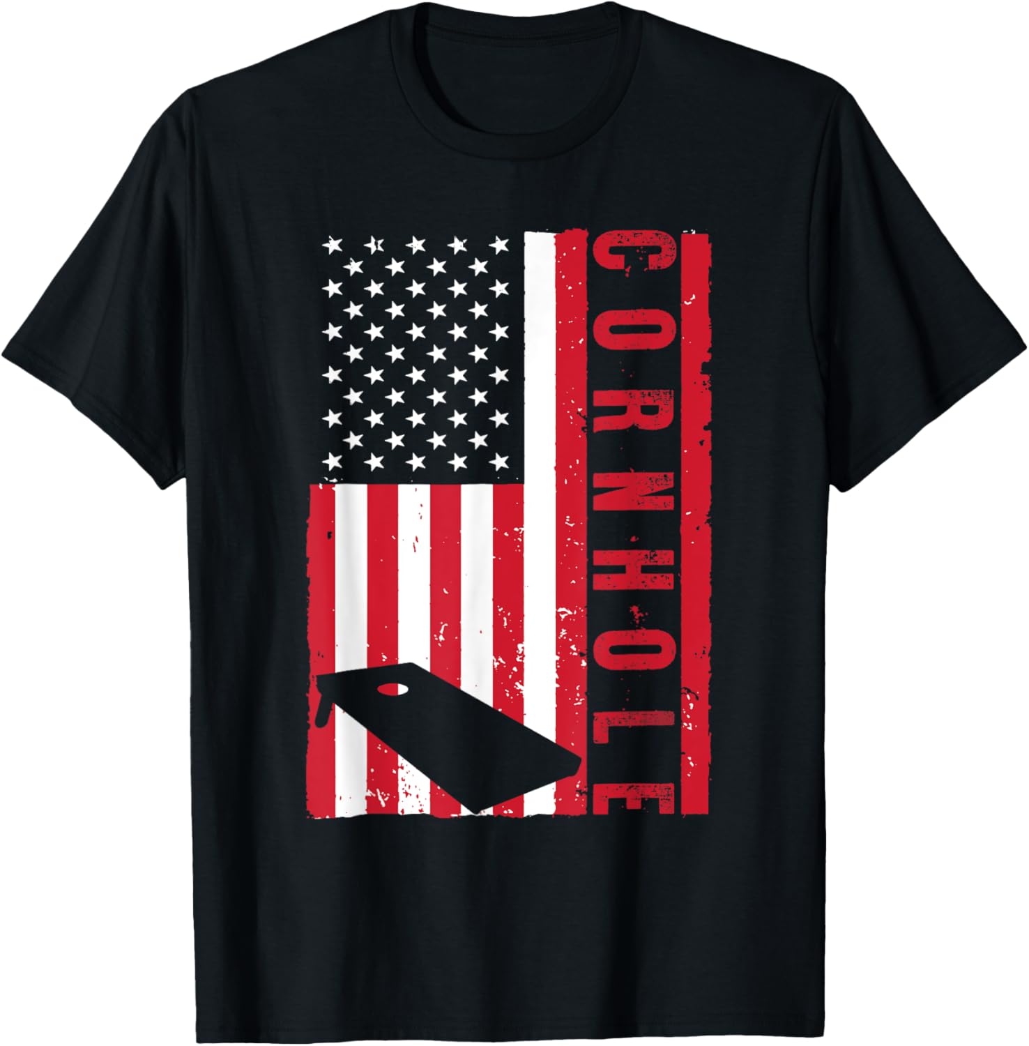 Cool Cornhole Art Men Women American Flag Corn Hole Player