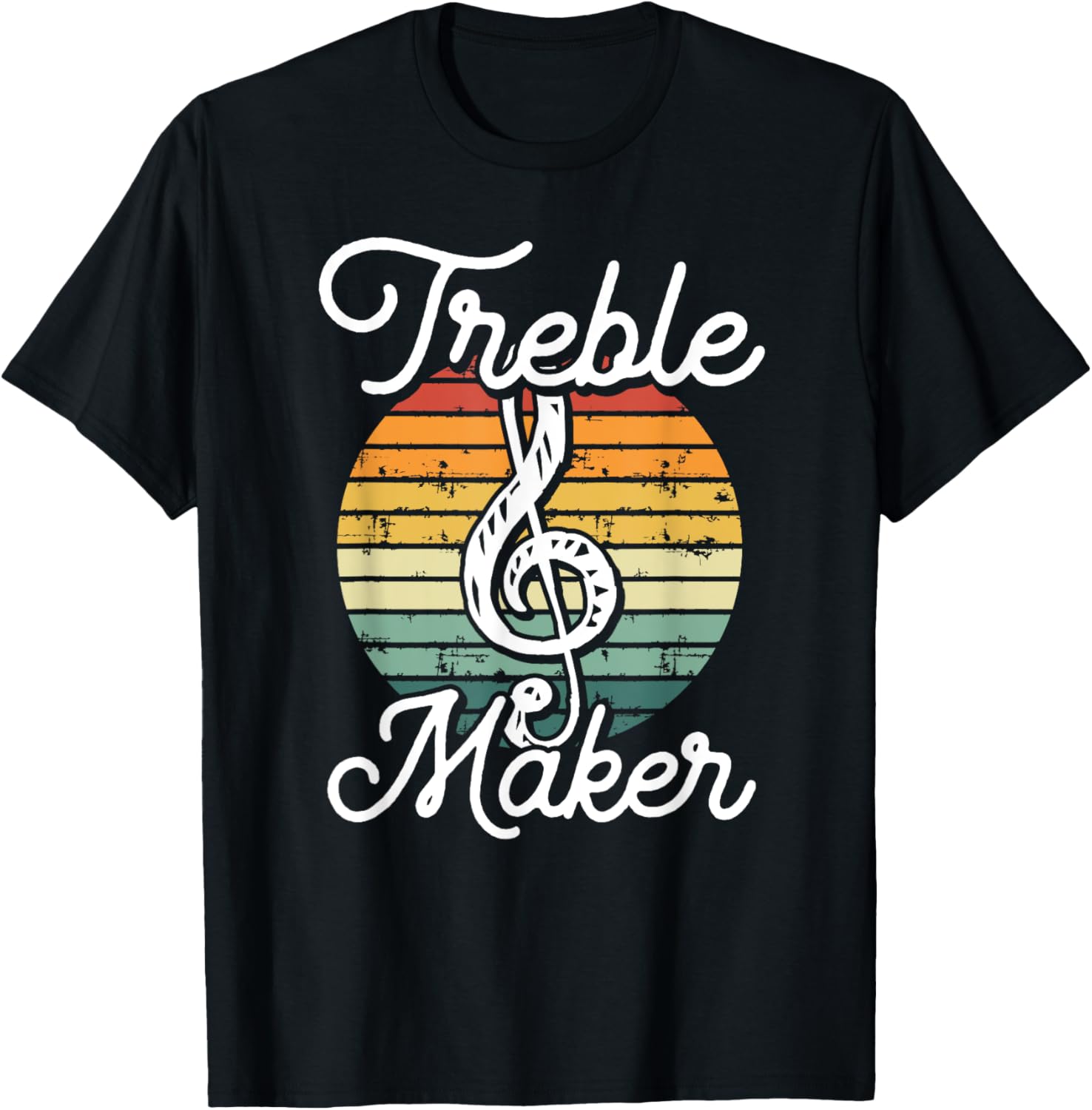 Funny Musician Treble Maker Vintage Distressed Music Theory