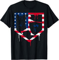 Baseball Drip American Flag Bat 4Th Of July Patriotic Boys