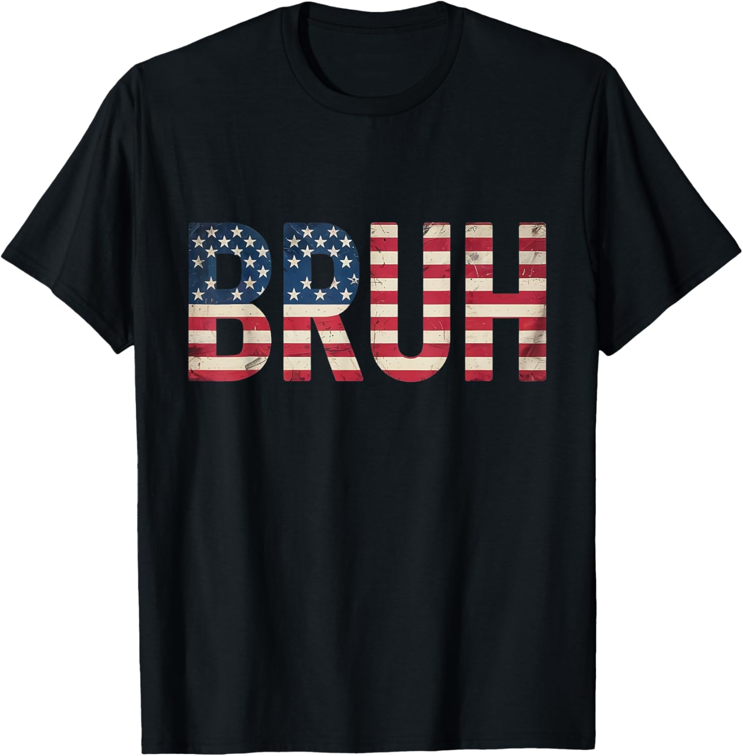 Patriotic Boys Teens Kids Men Vintage Usa American Flag Bruh