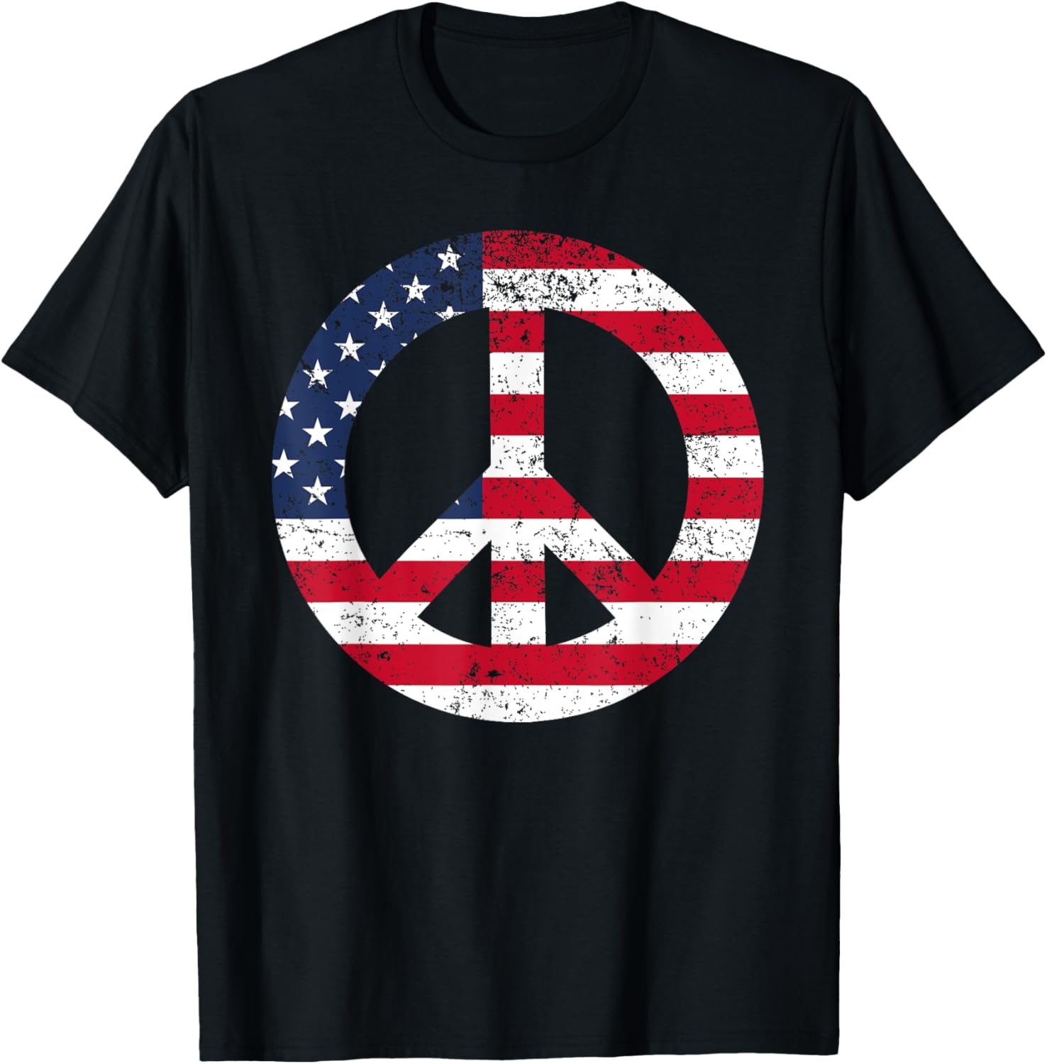 Peace Sign Patriotic Usa Flag Peace Love