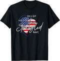 Patriotic Just A Girl With A Star Spangled Heart Usa Flag